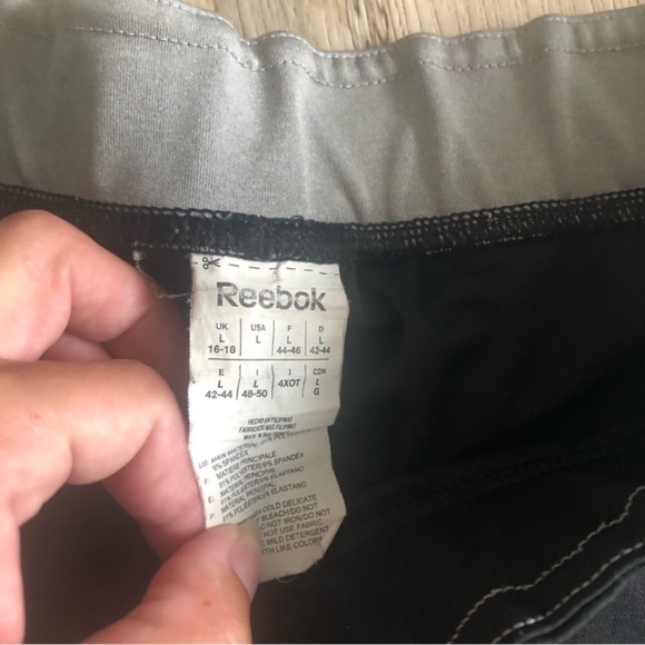 Mini Black & Grey Reebok Athletic Shorts - Picture 3 of 5